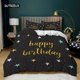 thumbnail image 1 of x1450 Bed SheetsHappy Birthday Duvet Cover Set Microfiber Happy Birthday To You Holiday Theme Bedding Set Soft Size Quilt Cover 3-Piece Bedding Set (1 Duvet Cover + 2 Pillow Shams) nj1450, 1 of 5