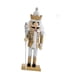 thumbnail image 4 of Figura decorativa de Cascanueces de Navidad, muñeco tradicional de Cascanueces, decoración navideña para centro de mesa, estante de mesa para el hogar Oro, 4 of 5