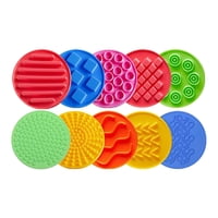 Bothyi - 10 Piezas De Tapetes Sensoriales De Silicona, Círculos Sensoriales Para Niños, Motricidad Fina