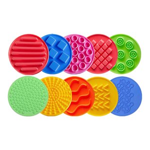 Bothyi - 10 Piezas De Tapetes Sensoriales De Silicona, Círculos Sensoriales Para Niños, Motricidad Fina