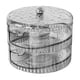 thumbnail image 3 of Dispensador automático de huevos con ruedas, organizador automático de rollos de huevos, soporte para huevos que ahorra espacio para gabinete de cocin Gris de doble nivel., 3 of 5