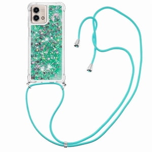 Funda Foxdock Para Motorola Moto G Stylus 5G 2023 Con Cuerda Ajustable, Brillo Líquido, Protección Antigolpes Y Lente – Ideal Para Regalo