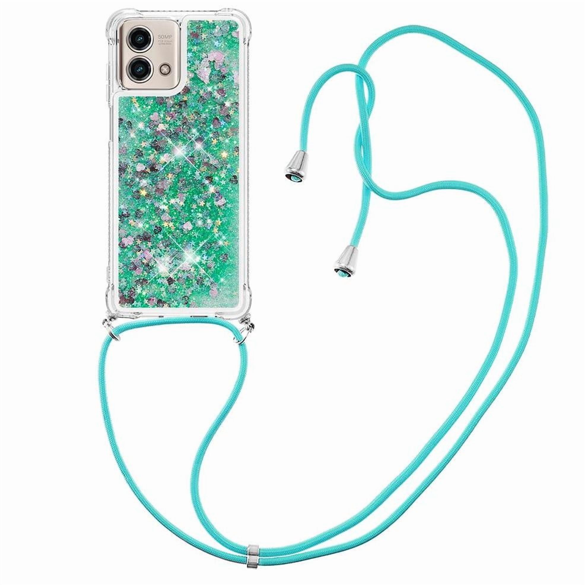 Funda Foxdock Para Motorola Moto G Stylus 5G 2023 Con Cuerda Ajustable, Brillo Líquido, Protección Antigolpes Y Lente – Ideal Para Regalo