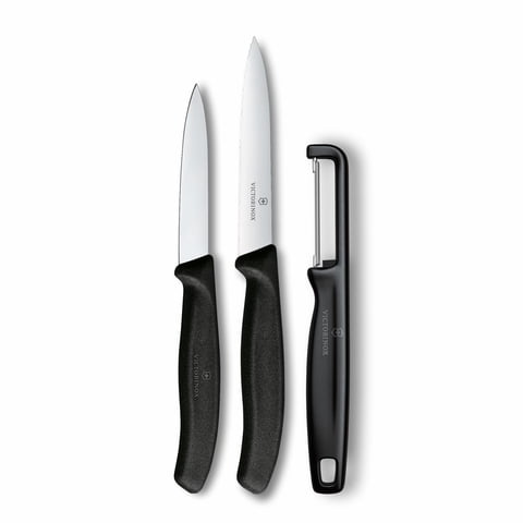 Juego De Cuchillos Victorinox Swiss Classic Para Pelar Con Pelador, 3 Piezas