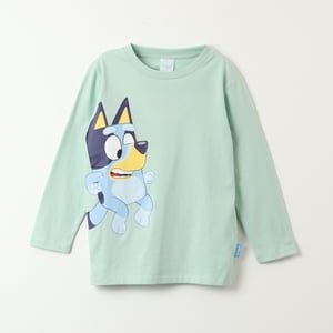 Polera Manga Larga Niño Personajes Verde Bluey