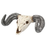 Magideal - Novedad Buey Cráneo Llave Gancho De Almacenamiento En Gancho Escultura Gancho Cráneo Decorativo Cuerno Para Para Proteger Decoración