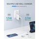thumbnail image 3 of Cargador de pared USB LENCENT 22W/4.4A adaptador de viaje de 4 puertos, 3 of 7