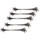 thumbnail image 5 of 50 Unidades De Cables De Pesca Con Broches De Seguridad Y Giratorios De Barril, Color Negro, 15cm, 5 of 5