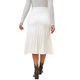 thumbnail image 3 of INSPIRE CHIC Falda de Suéter de Maternidad para Mujeres Sobre el Vientre Tejido Midi Embarazo Faldas Plisadas X-Large Blanco, 3 of 6