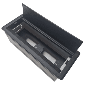 Bookstore - Caja Para Conexiones Eléctricas Box 2 Enchufes - Negro