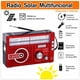 thumbnail image 2 of Radio FM-AM  Portátil, con Cargador Solar y Linterna + Batería Recargable / Multicolor, 2 of 6
