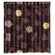 thumbnail image 1 of Cortina de ducha de chocolate, juego de cortinas de baño con ganchos, tamaño 66 x 72 pulgadas, 1 of 3