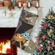 thumbnail image 1 of El Asombroso Mundo de Gumball Tema: Calcetines de Navidad, fino lino blanco para colgar en escaleras y chimenea, decoración navideña para el hogar, regalo de Navidad.54cm×38cm, 1 of 5