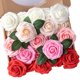 thumbnail image 1 of Flores Artificiales N&T NIETING 25 Rosas de Espuma Rojas de 8 cm, 1 of 8