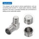 thumbnail image 4 of Conector Coaxial en Ángulo Recto Uxcell Empuje Rápido de Macho F a Hembra F Adaptador 75 Ohm Cable Coaxial Impermeable 3 Piezas, 4 of 6
