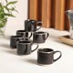thumbnail image 2 of Tazas de espresso Mr. Coffee 6 piezas 110 ml negro de gres, 2 of 6