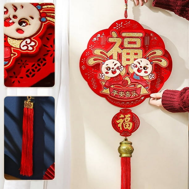 Celebrate the Year of the Rabbit with this Chinese Lunar New Year Decor Pendant!