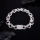 thumbnail image 2 of Pulseras de Oro para Hombre Cadena de Pulsera de Diamante Simulado 5A CZ Pulsera de Plata Esterlina 925 Eslabón 7-8.5 Pulgadas, 2 of 5