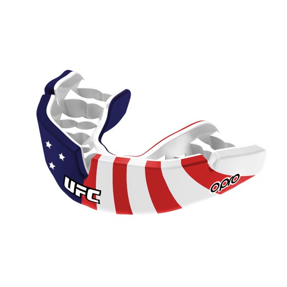 Protector bucal OPRO UFC Stars & Stripes de ajuste instantáneo personalizado