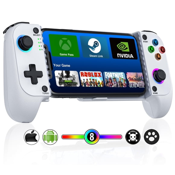 Controlador de teléfono Mocagen MC1 para iPhone/Android con luz RGB