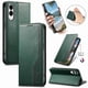 thumbnail image 2 of Funda tipo cartera para Samsung Galaxy S25 Edge de piel con cierre magnético, ranuras para tarjetas y correa para la muñeca Verde, 2 of 6