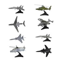 Magideal - 8Pcs Modelo De Aviones De Aviones De Bricolaje Modelo De Ensamblaje De Juguete Para Niños Collection De Avión De Alto Simulación De Alto Peso Múltiple Estilo A
