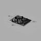 thumbnail image 2 of Encimera a Gas 4 platos KE4GC Electrolux Black Glass, 2 of 10