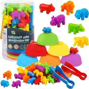 Oem - Juego Didactico Conteo Y Colores Montessori Rojo
