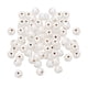thumbnail image 4 of Perlas de madera pintadas de blanco perla de 100 piezas Perlas espaciadoras Fabricación de joyas 10 mm, 4 of 5