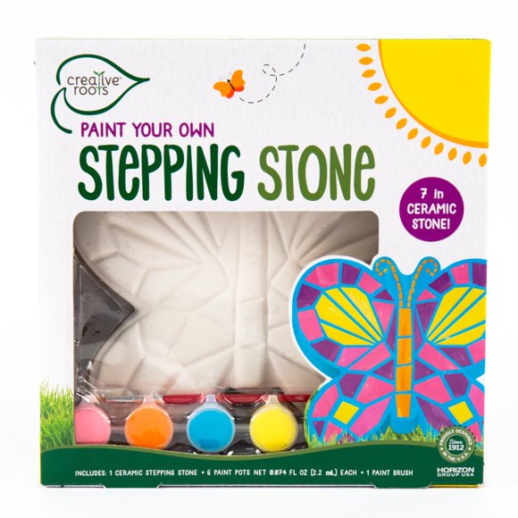 Kit de peldaños Creative Roots con forma de mosaico con forma de mariposa, 18 cm