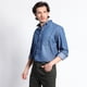 thumbnail image 2 of Camisa Manga Larga Denim Basica Regular Fit azul M, 2 of 3
