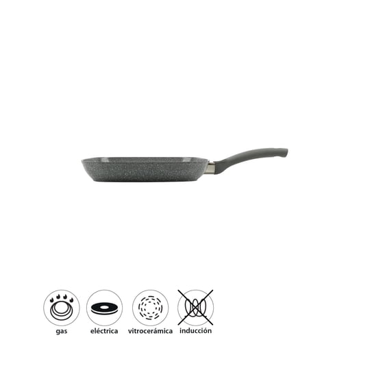Sarten Tipo Grill 28cm Forjado Ceramica Antiadherente 1 Pieza Aluminio 1 Un Mainstays
