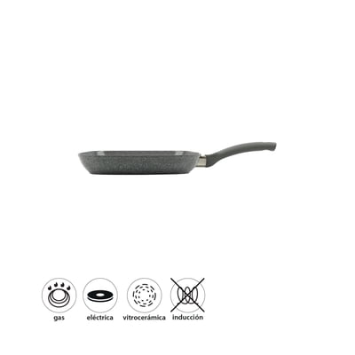 Sarten Tipo Grill 28Cm Forjado Ceramica Antiadherente 1 Pieza Aluminio 1 Un Mainstays