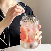 Santú Home & Deco - Vaso Relieve Con Bombilla 800Ml