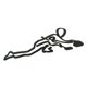 thumbnail image 5 of Elegante Atleta Línea Escultura Alambre Arte Estatuilla Silueta Para Cocina Escritorio Hockey Sobre Hielo, 5 of 5