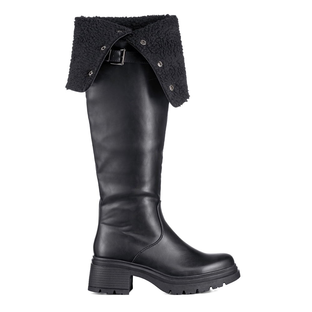 Botas Largas Mujer De Moda Comodo Tacon Grueso Weide Czy615