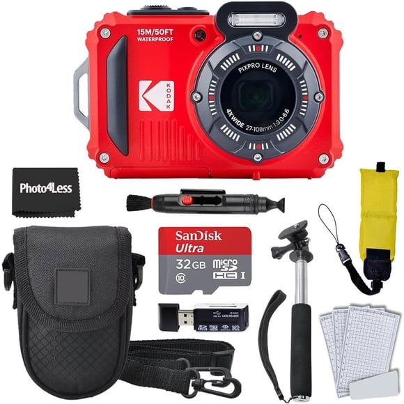 Camara Kodak PIXPRO WPZ2 16MP 4X Zoom Resistente Agua Kit