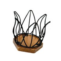 Bothyi - Soporte Para Filtro De Café, Contenedor Organizador De Hierro Para Calentar La Casa, Cocina, Negro