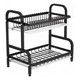 thumbnail image 1 of Escurridor loza platos 2 niveles color negro, 1 of 3