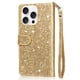 thumbnail image 2 of Funda para FOXDOCK Elegante funda iPhone 16 Pro Glitter con cremallera-Ideal para el uso diario, 2 of 5
