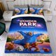 thumbnail image 4 of Wonder Park Conjunto de sábanas temático, trío de piezas, cómodo y amigable con la piel, diseño único, regalo de decoración para el hogar para familiares, amigos y fans, 90 cm * 190 cm, 4 of 6