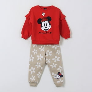 Conjunto Buzo Niña Vuelos Minnie Rojo Disney