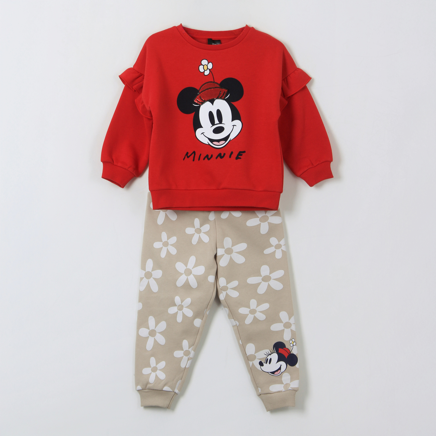Conjunto Buzo Niña Vuelos Minnie Rojo Disney