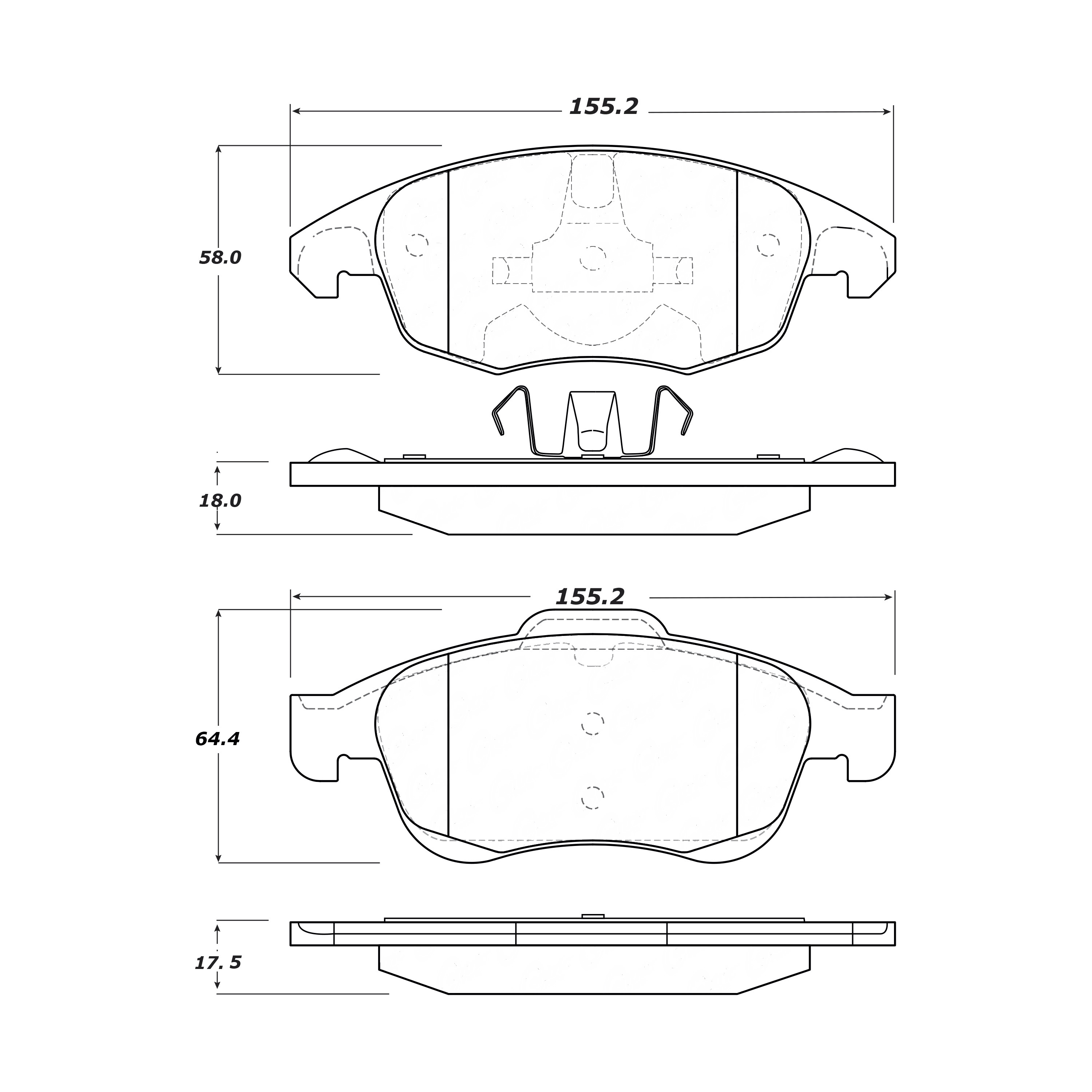 Pastillas Freno Para Auto Pkw 803.17170