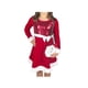 thumbnail image 1 of Vestido de Terciopelo con Falda Acampanada para Niñas con Bolso Rosa y Violeta, 1 of 2