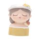 thumbnail image 3 of Estatua De Maceta Con Cabeza De Niña, Pequeña Figura De Resina, Adorno Para Macetas Con Cara De Caracol, 3 of 3