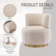 thumbnail image 3 of 360 Degree Swivel Cuddle Barrel Accent Sofa Chairs, Round Armchairs with Wide Upholstered, Fluffy Velvet Fabric Chair for Living Room, Bedroom, Office, Waiting Rooms, 3 of 3