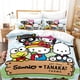 thumbnail image 1 of Cartoon Anime Sanrio Bedding Set Hello Kitty Kuromi Melody Quilt Duvet Cover Pillowcase Pompompurin Cinnamoroll Girls Bed Set Bed Sheets, 1 of 5