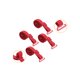 thumbnail image 4 of Tirantes de Sujetador para Mujer INSPIRE CHIC 2 Pares Ancho de 10/12/15/18/20mm Tirantes Elásticos Ajustables para Hombro Rojo-Puro-10mm, 4 of 5