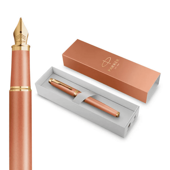 Pluma Parker IM Writing Rituals Naranja Med Tinta Azul